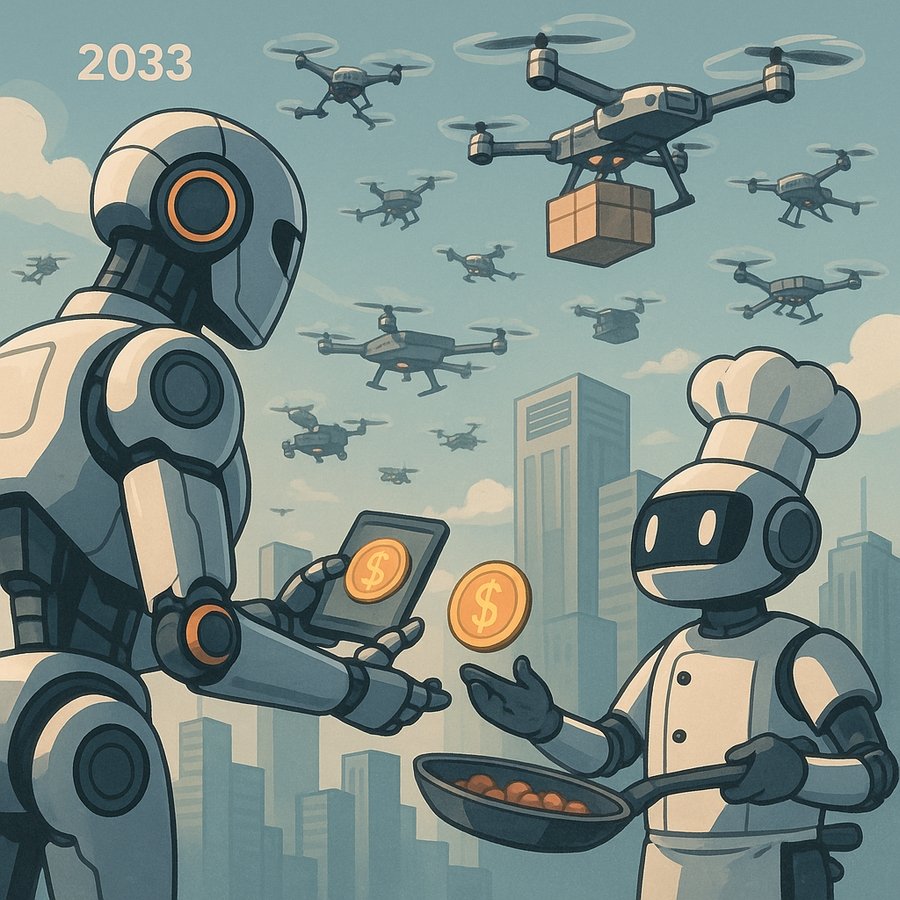Illustration of developer launching custom EVM rollup on RaaS dashboard with no-code interface and scalability metrics like TPS graphs