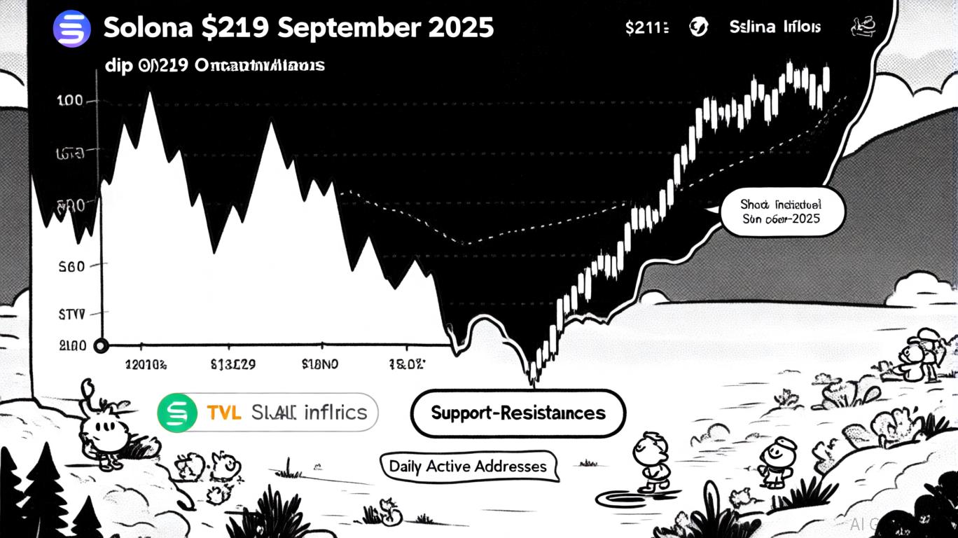 Diverse group of investors confidently buying Solana through a regulated ETF platform illustration