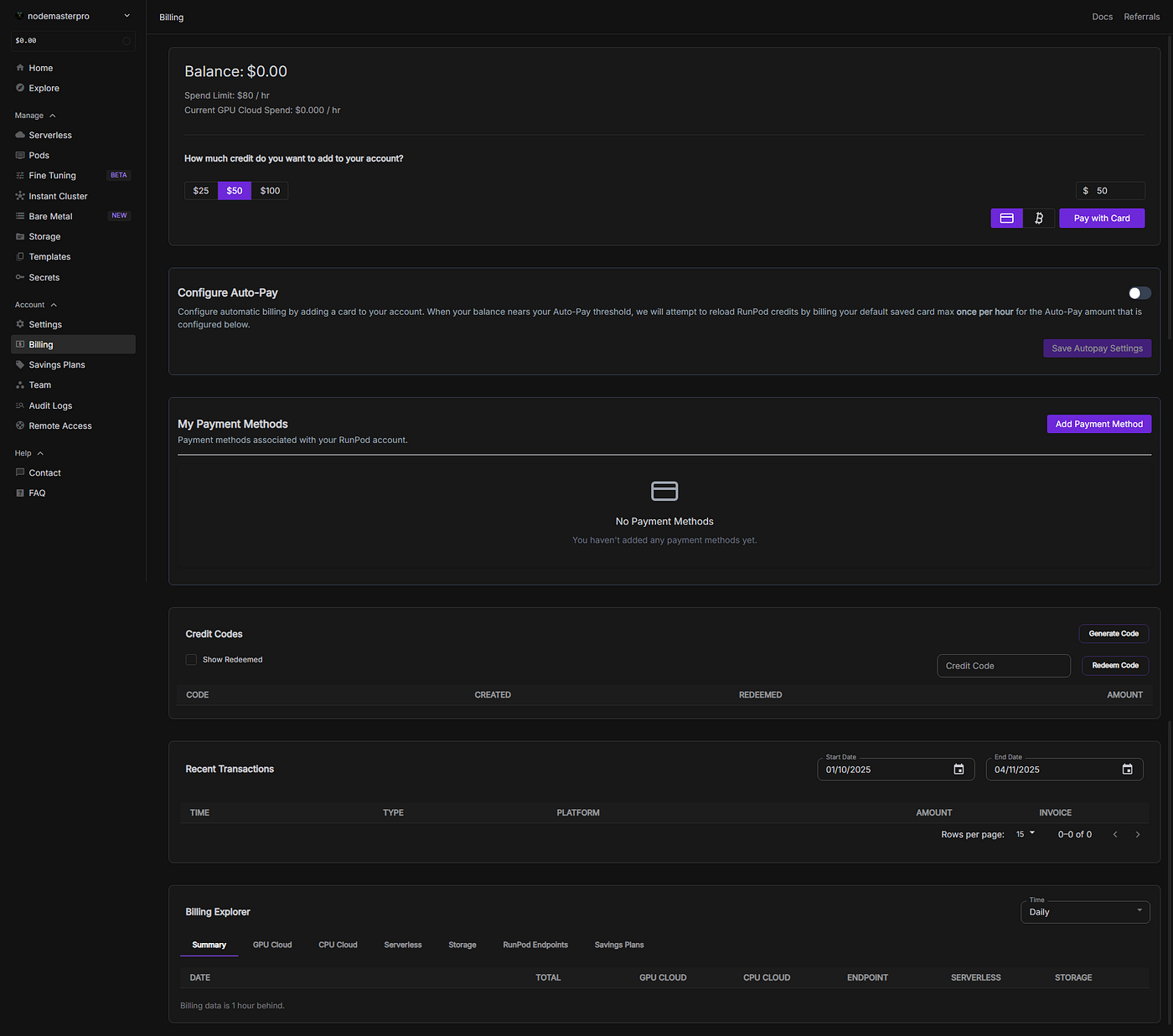 Gensyn Protocol node setup dashboard interface illustrating compute contributions, validation workloads, and earned rewards for decentralized AI inference participants