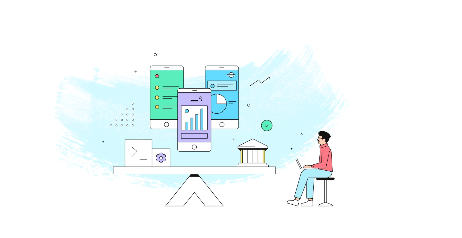 User linking bank account to crypto exchange via open banking API illustration