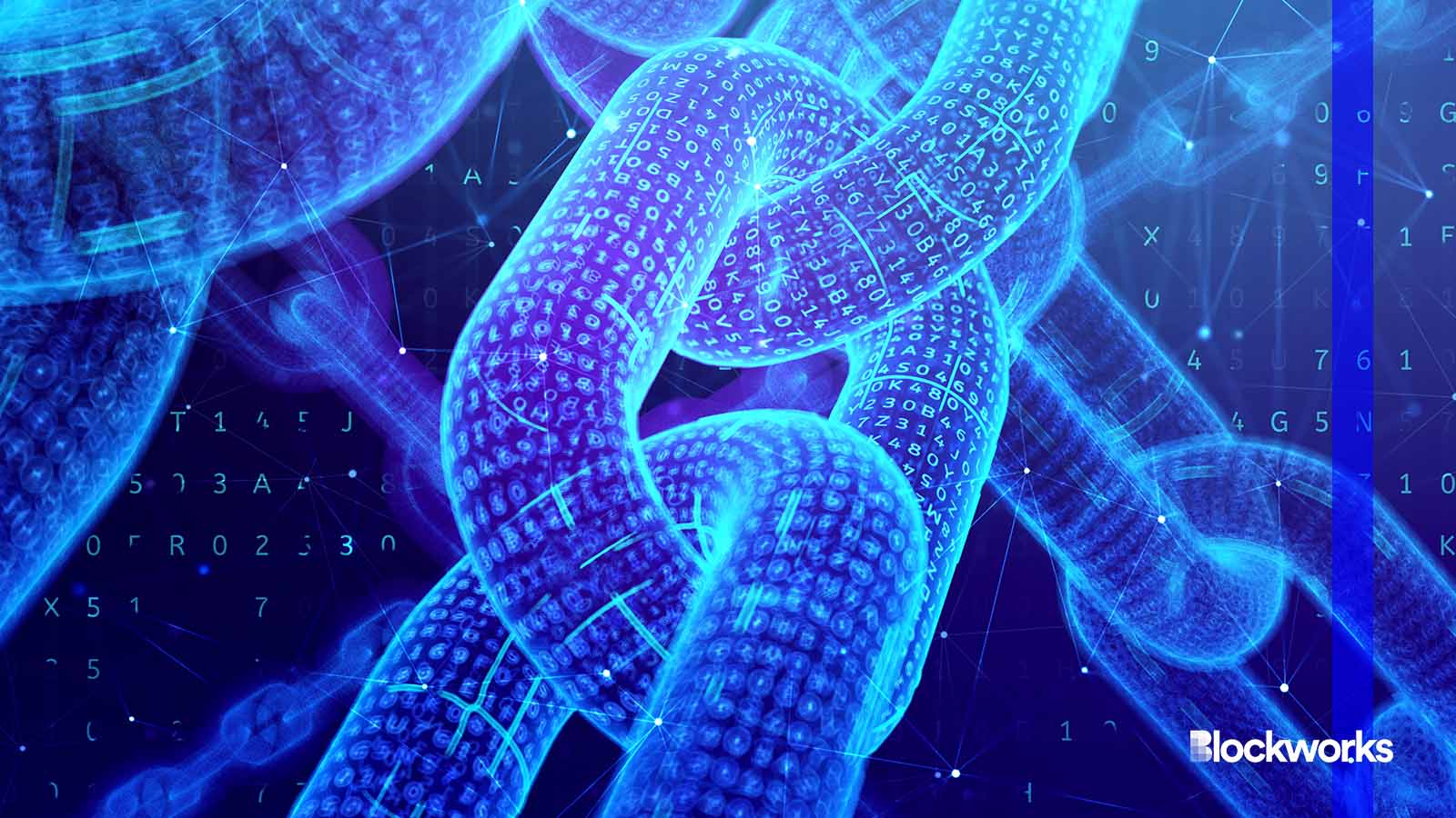 Illustration of a user using a DeFi wallet interface to transact seamlessly across multiple blockchains, representing chain abstraction technology.