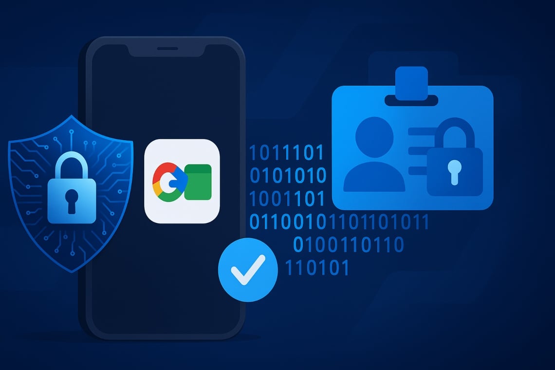 Illustration of a user verifying their age with a decentralized identity wallet using zero-knowledge proofs for privacy protection