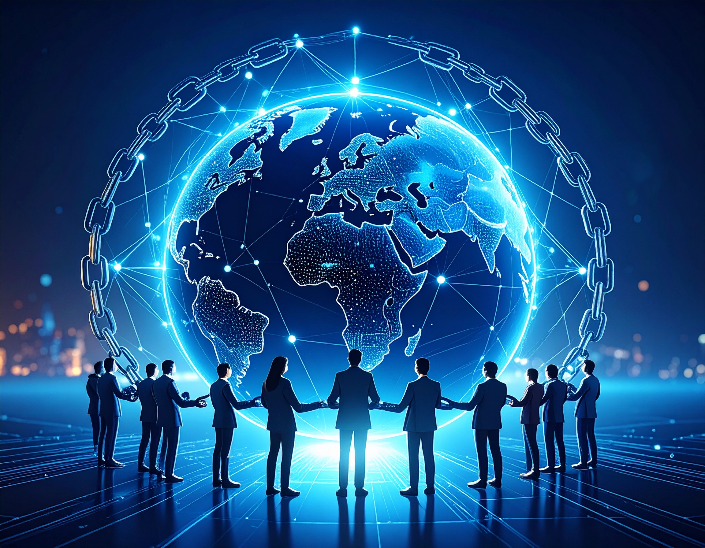 Illustration of AI algorithms and zero-knowledge proofs shielding Web3 bounty submissions from fraud, featuring digital shields, blockchain elements, and protective barriers against cyber threats