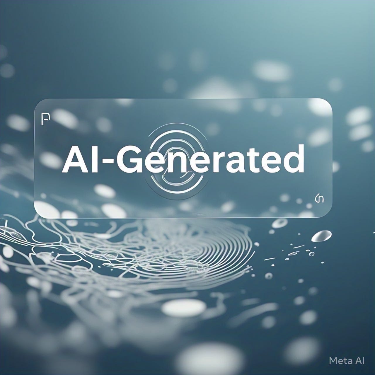 Illustration of AI-generated video frame with embedded digital watermark and royalty tracking overlay for deepfake protection and automated royalty management