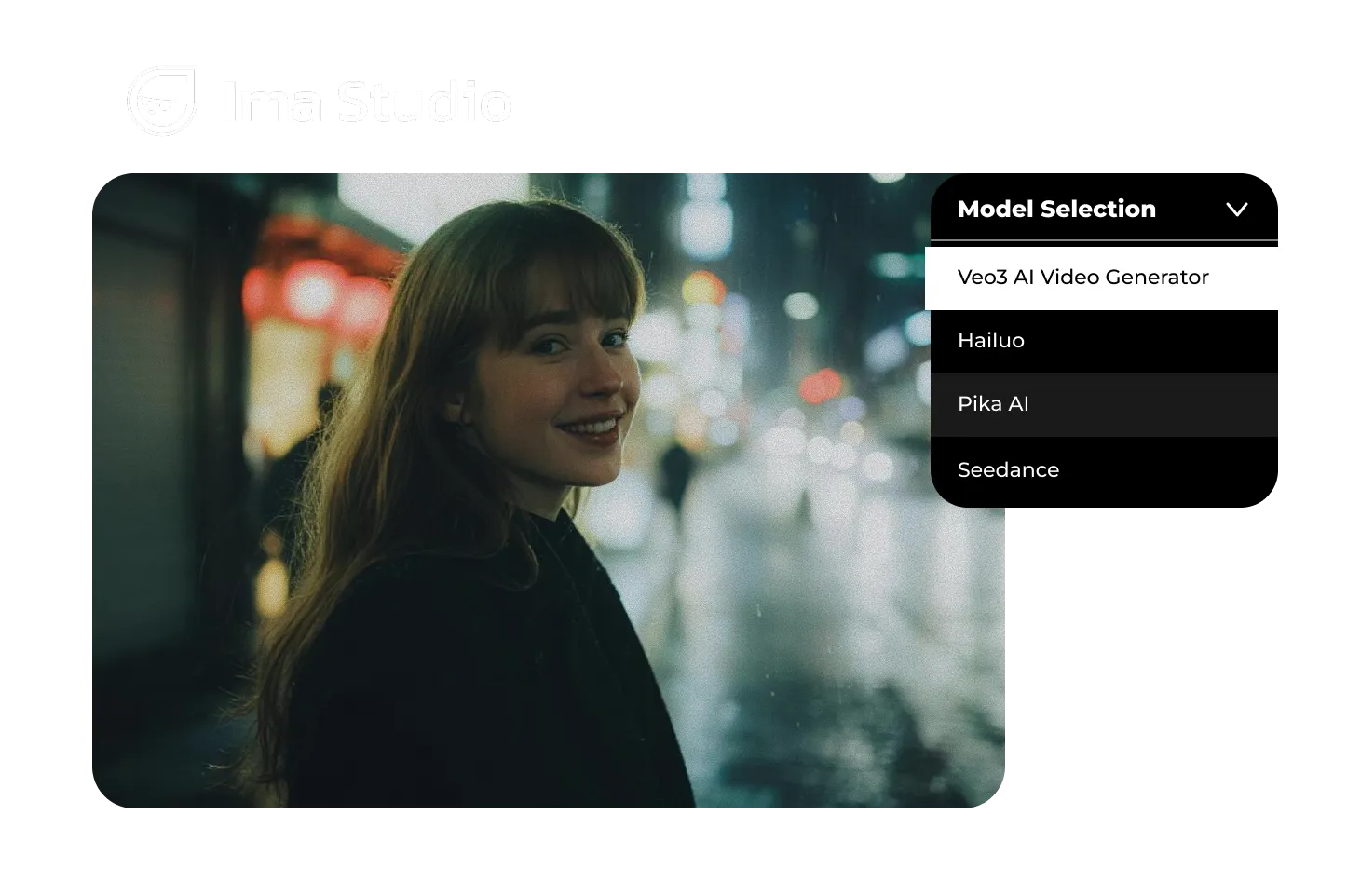 Illustration of AI-generated video frame with subtle glowing embedded invisible watermark signals for royalty tracking in AI content