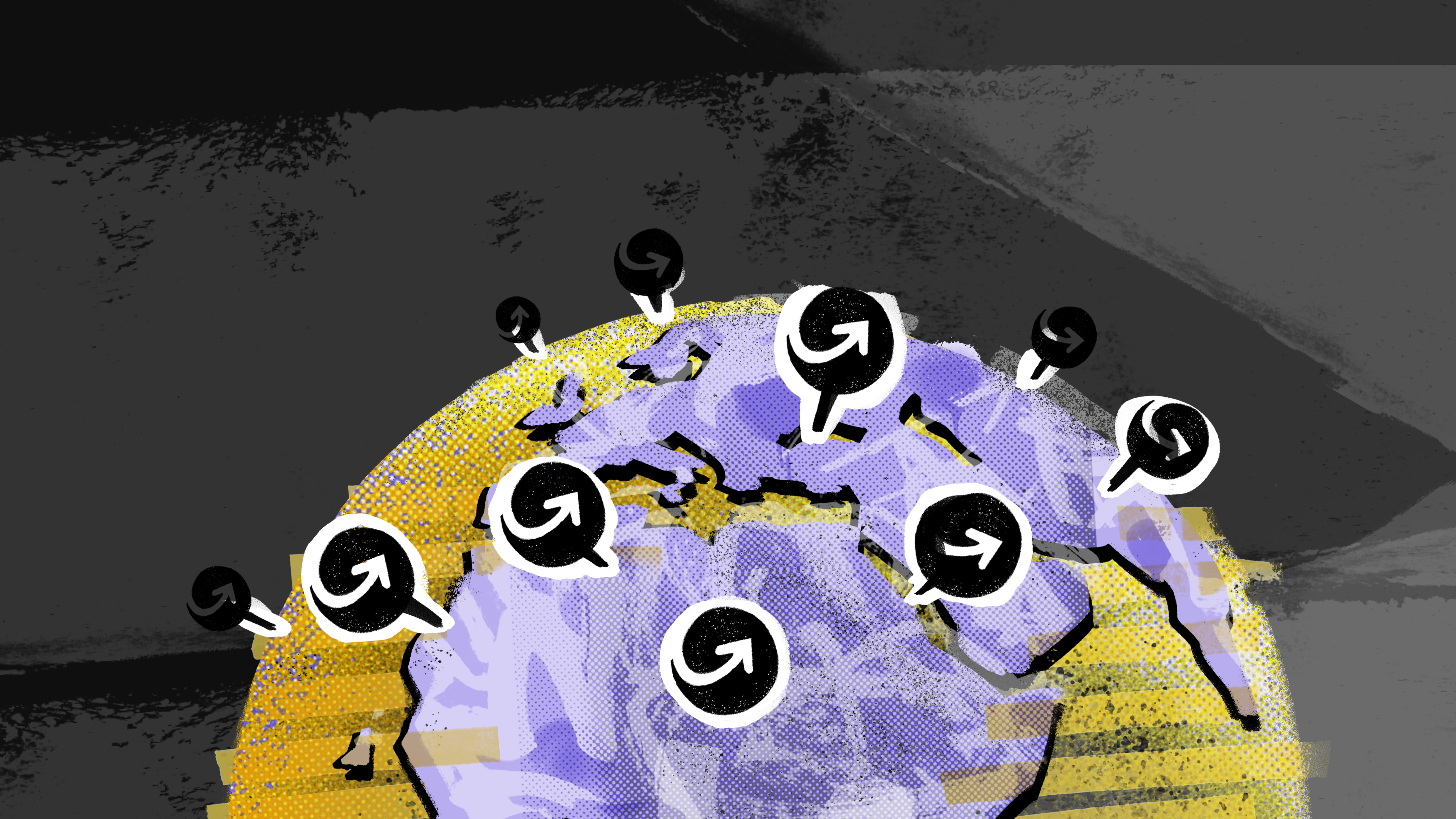 Illustration of FFG token integrating film reels with blockchain nodes, symbolizing asset-backed loyalty in Web3 film finance governance