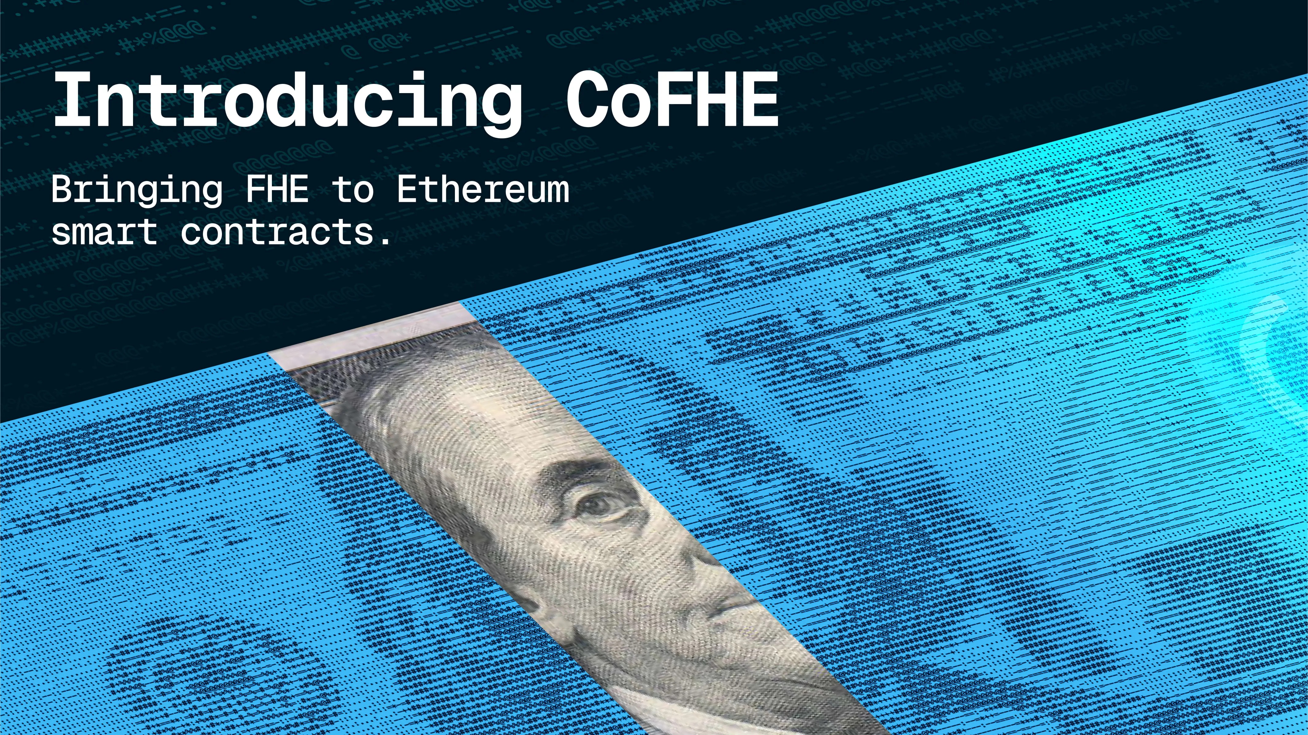 Fhenix FHE enabling encrypted DeFi transfers and confidential smart contracts on Ethereum blockchain illustration