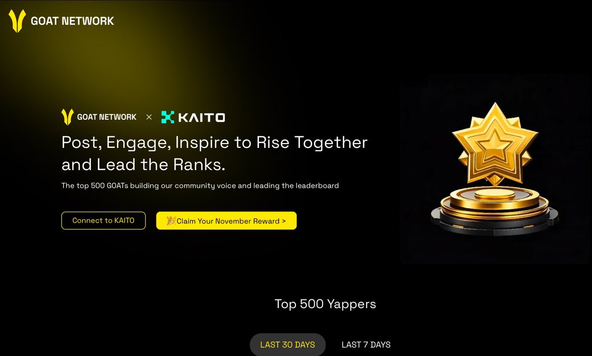 Illustration of GOATRollup bridging Bitcoin and OP Stack chains with DeFi applications in between, visualizing cross-chain yield and liquidity in the crypto ecosystem.