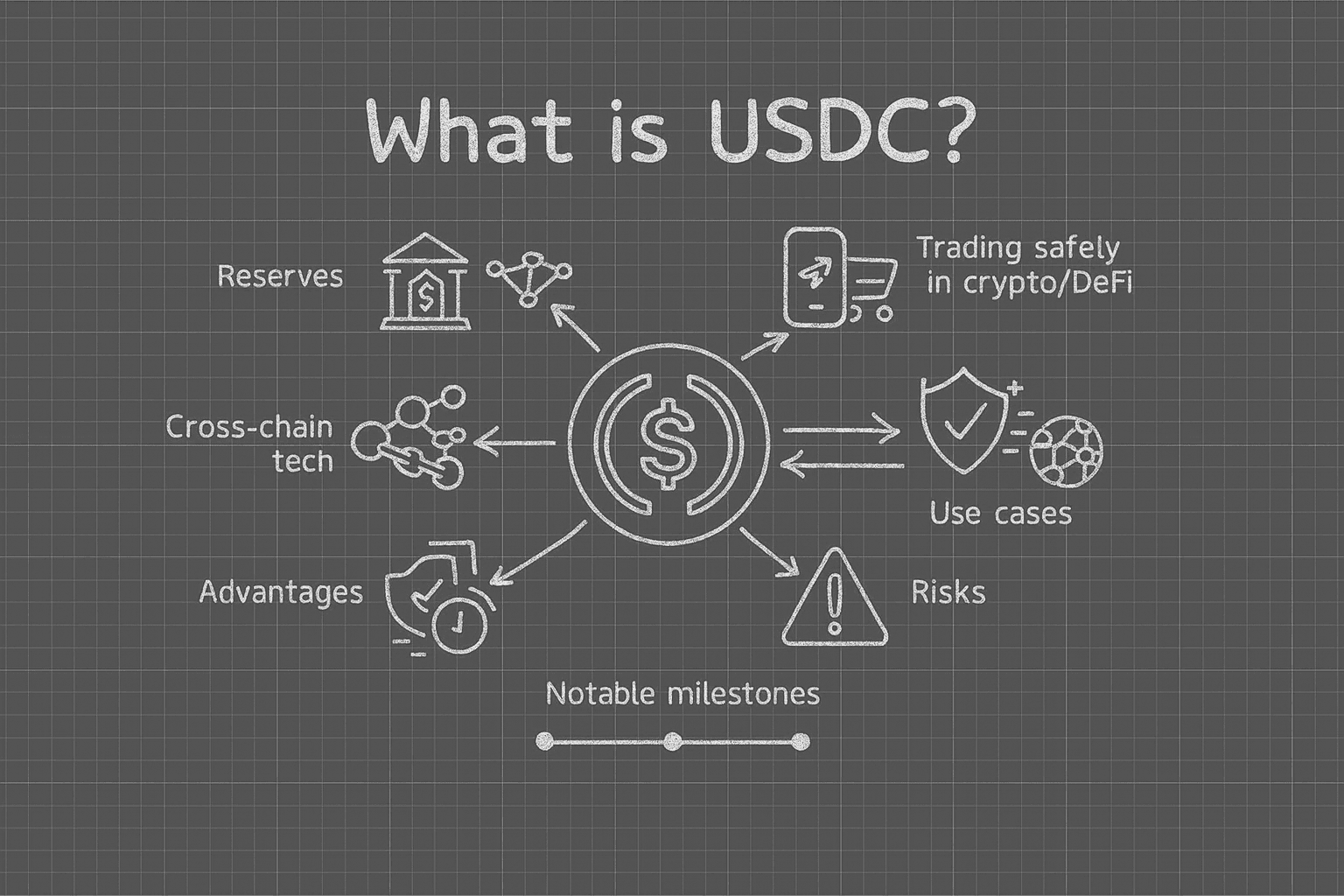 Illustration of seamless cross-chain KYC verification using onchain attestations, featuring interconnected blockchain networks and digital identity verification symbols