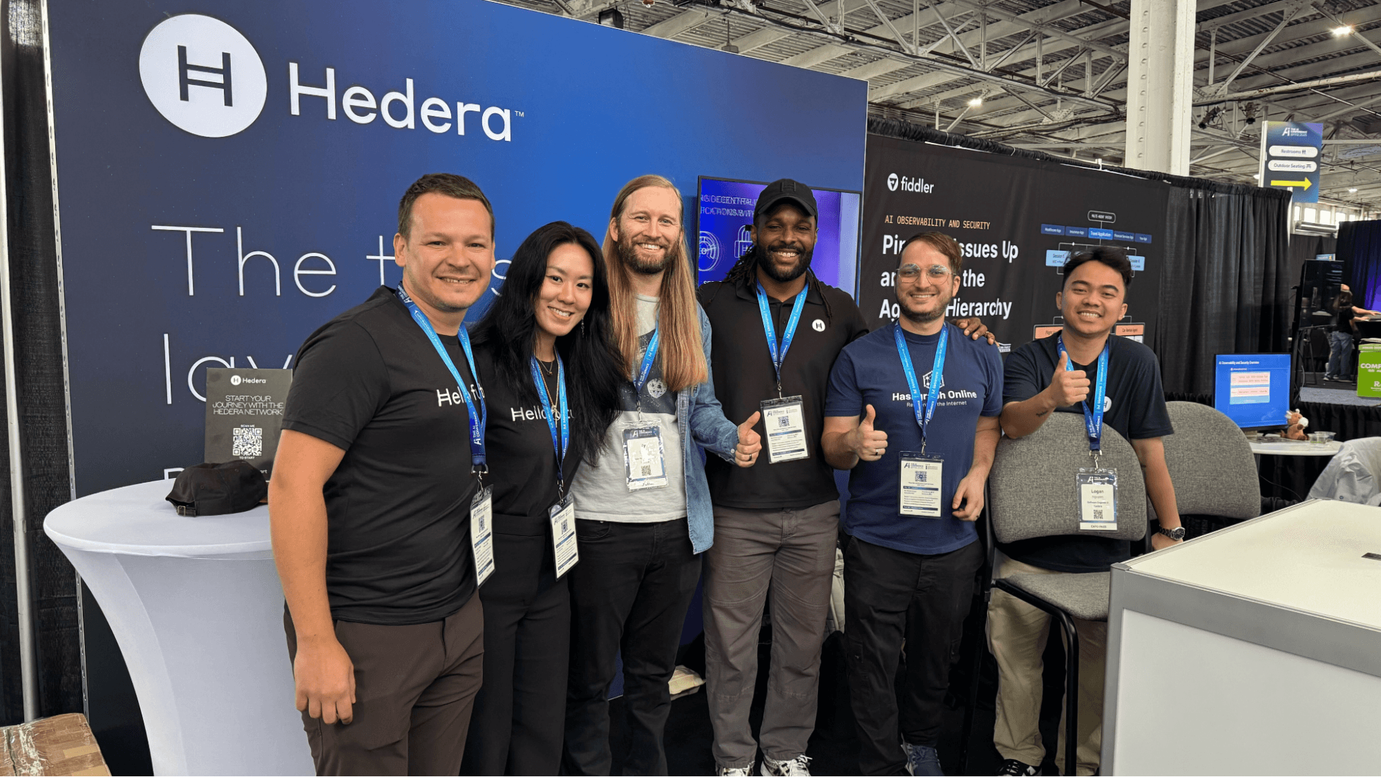 AI agent overseeing Hedera DeFi trading activity on a futuristic digital dashboard, symbolizing automated crypto trading in 2025