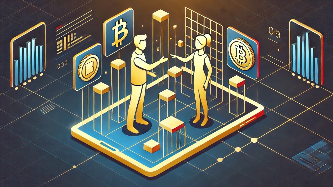 Illustration of blockchain-based reinsurance contracts linking DeFi protocols with real-world insurance markets in 2025