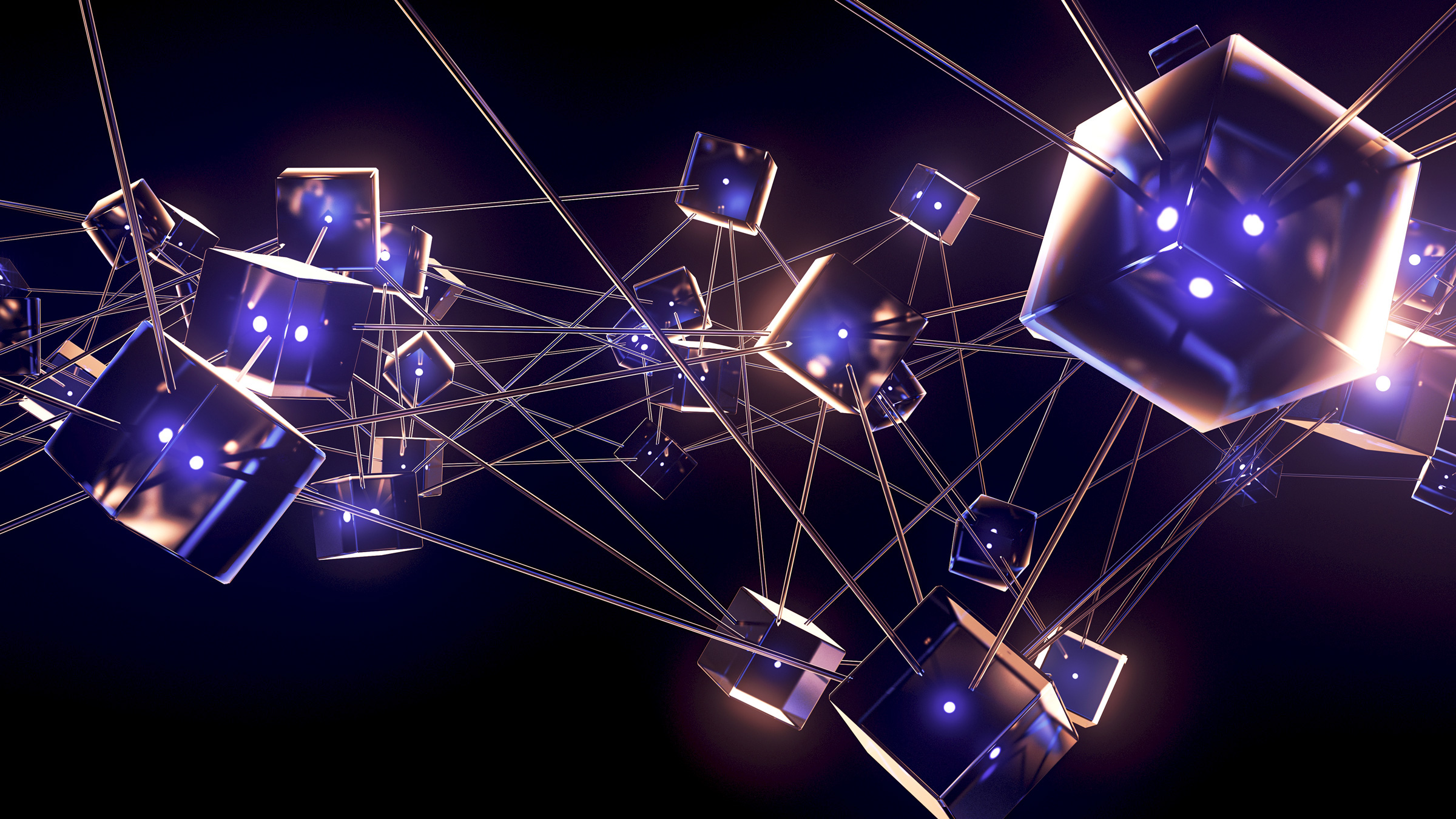 Illustration of specialized fee markets powering application-specific blockchains in finance, healthcare, and supply chain