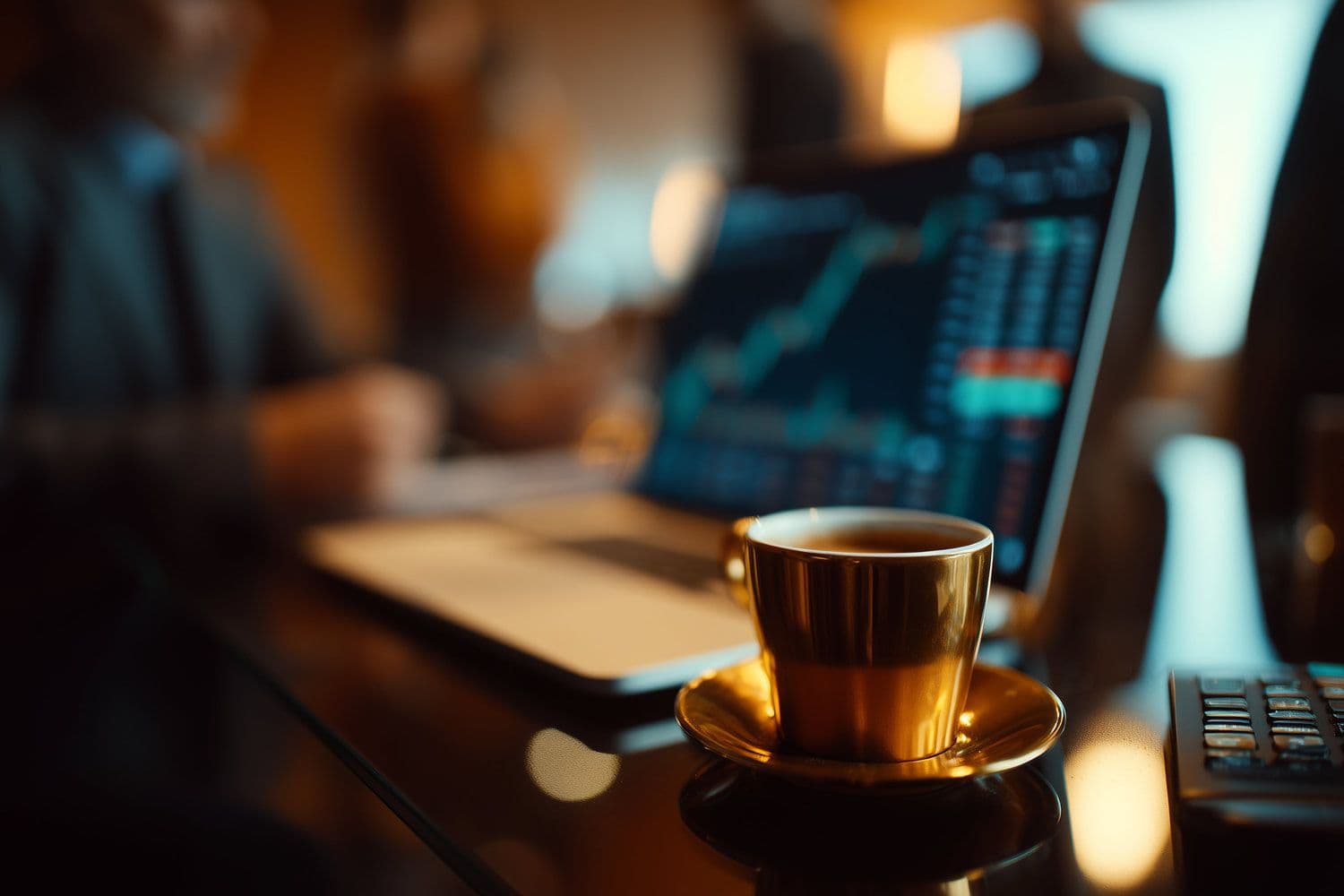 Institutional traders executing on-chain Bitcoin ETF redemptions on a modern trading floor with digital asset displays