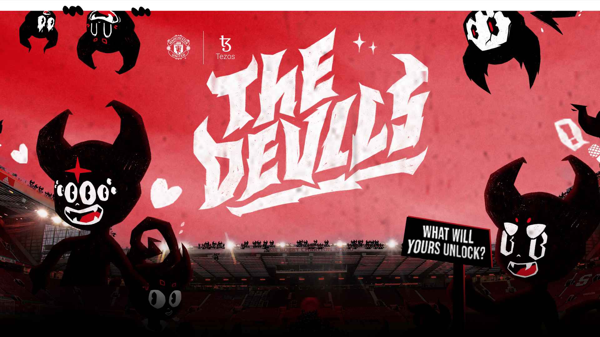 Manchester United Old Trafford stadium overlaid with futuristic Chiliz blockchain graphics, symbolizing potential fan token integration and exclusive rewards on Chiliz Chain