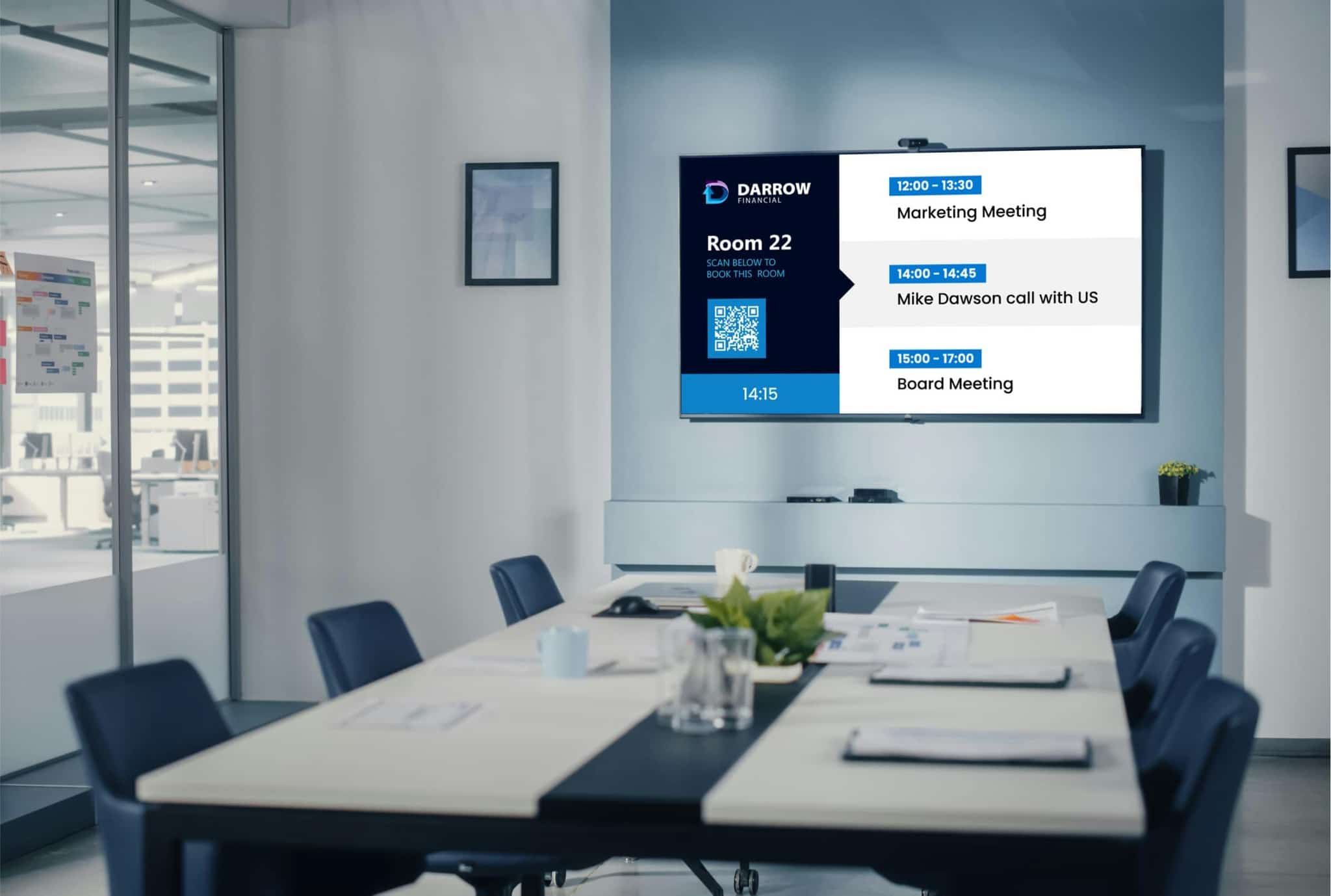 Modern office workspace with digital screens displaying crypto banking dashboards in 2024