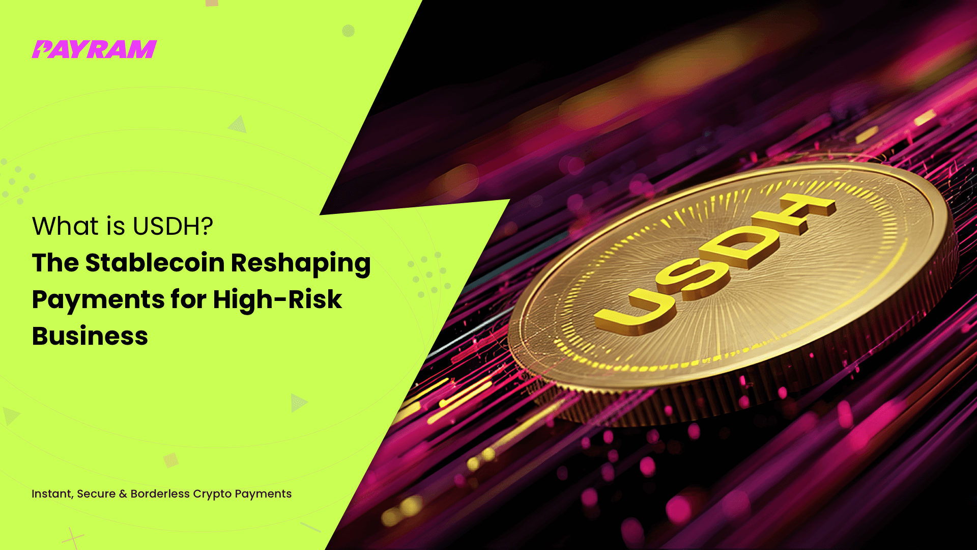 Modern stablecoin card being used at an international merchant for instant global payment
