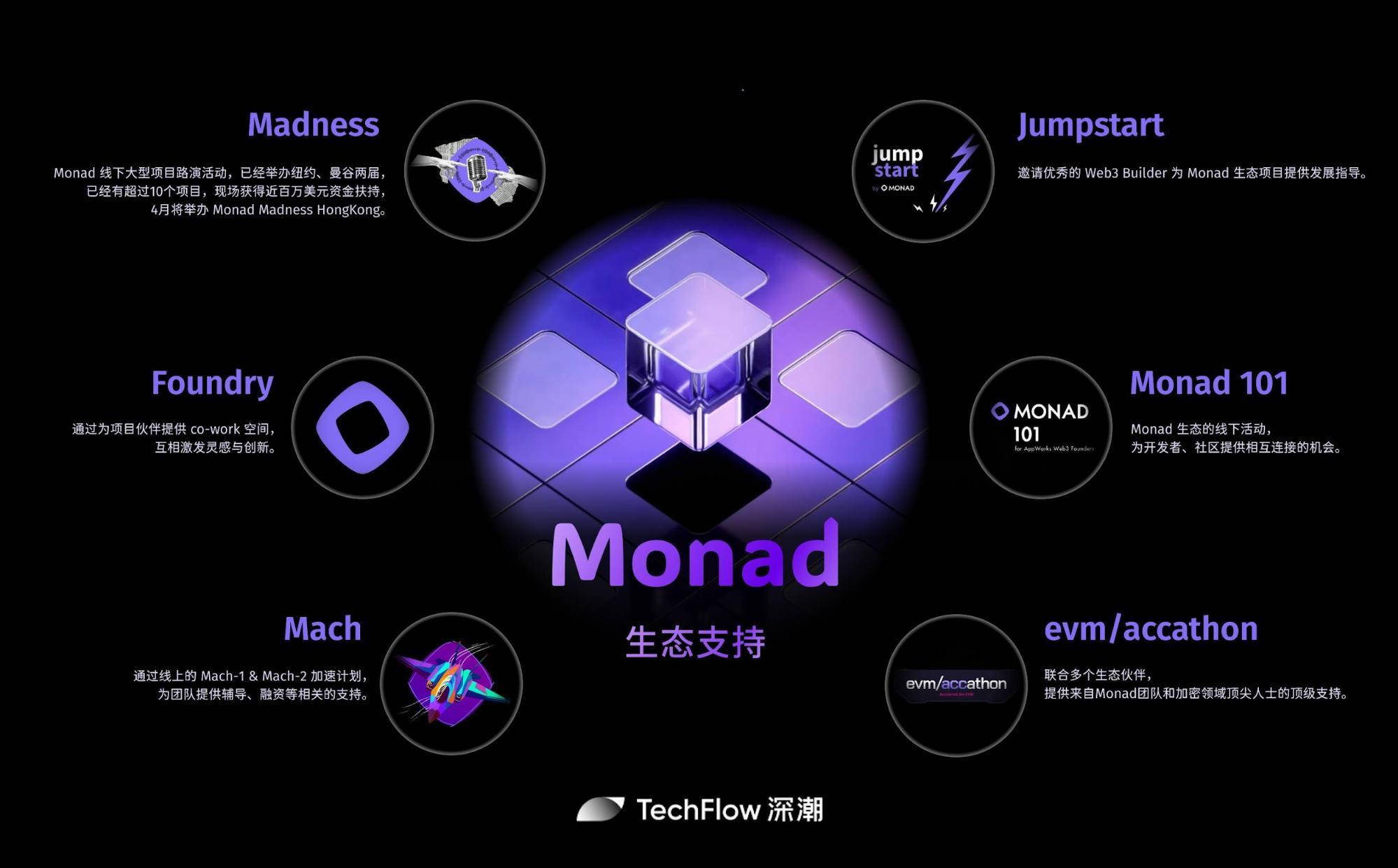 Monad blockchain architecture diagram showing parallel execution threads and modular data availability layer integration for high-throughput EVM compatibility.