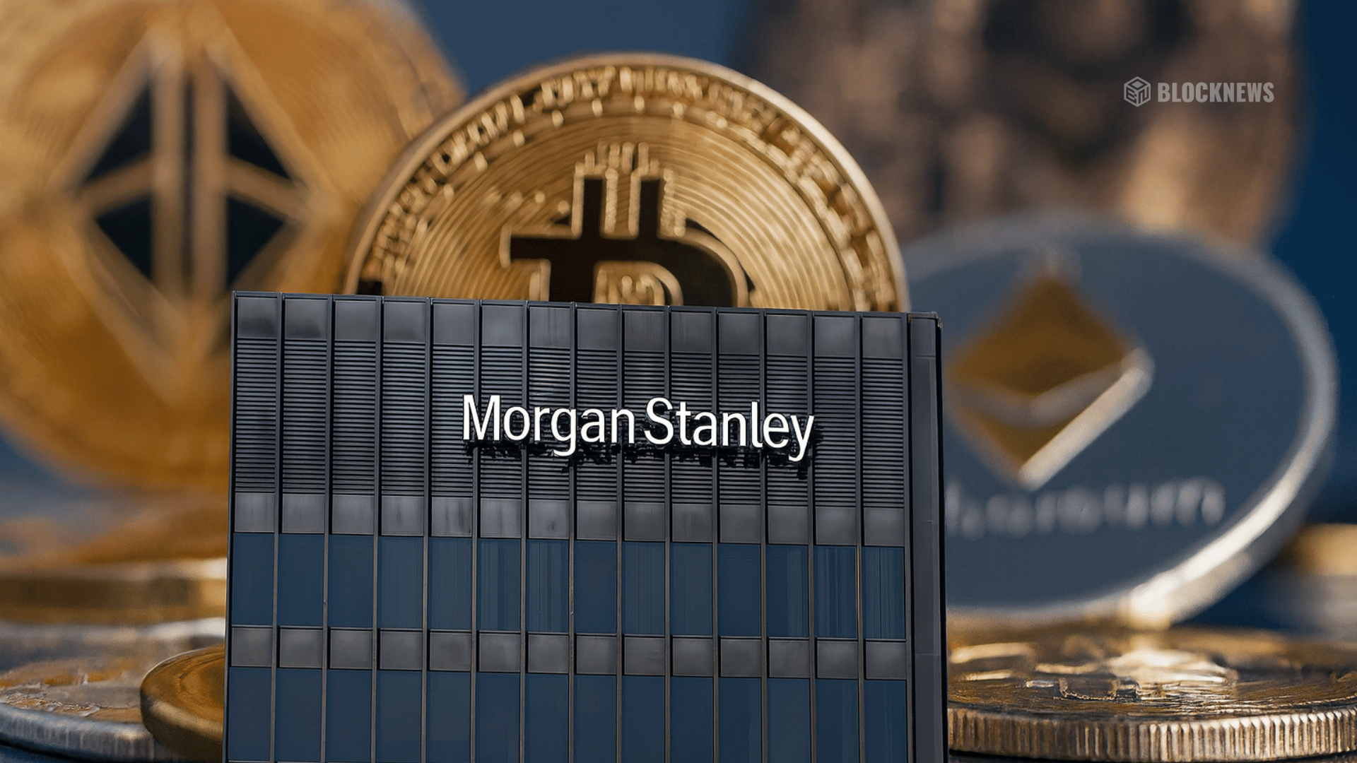 Morgan Stanley E*Trade dashboard displaying crypto trading interface for Bitcoin, Ethereum, and Solana integration