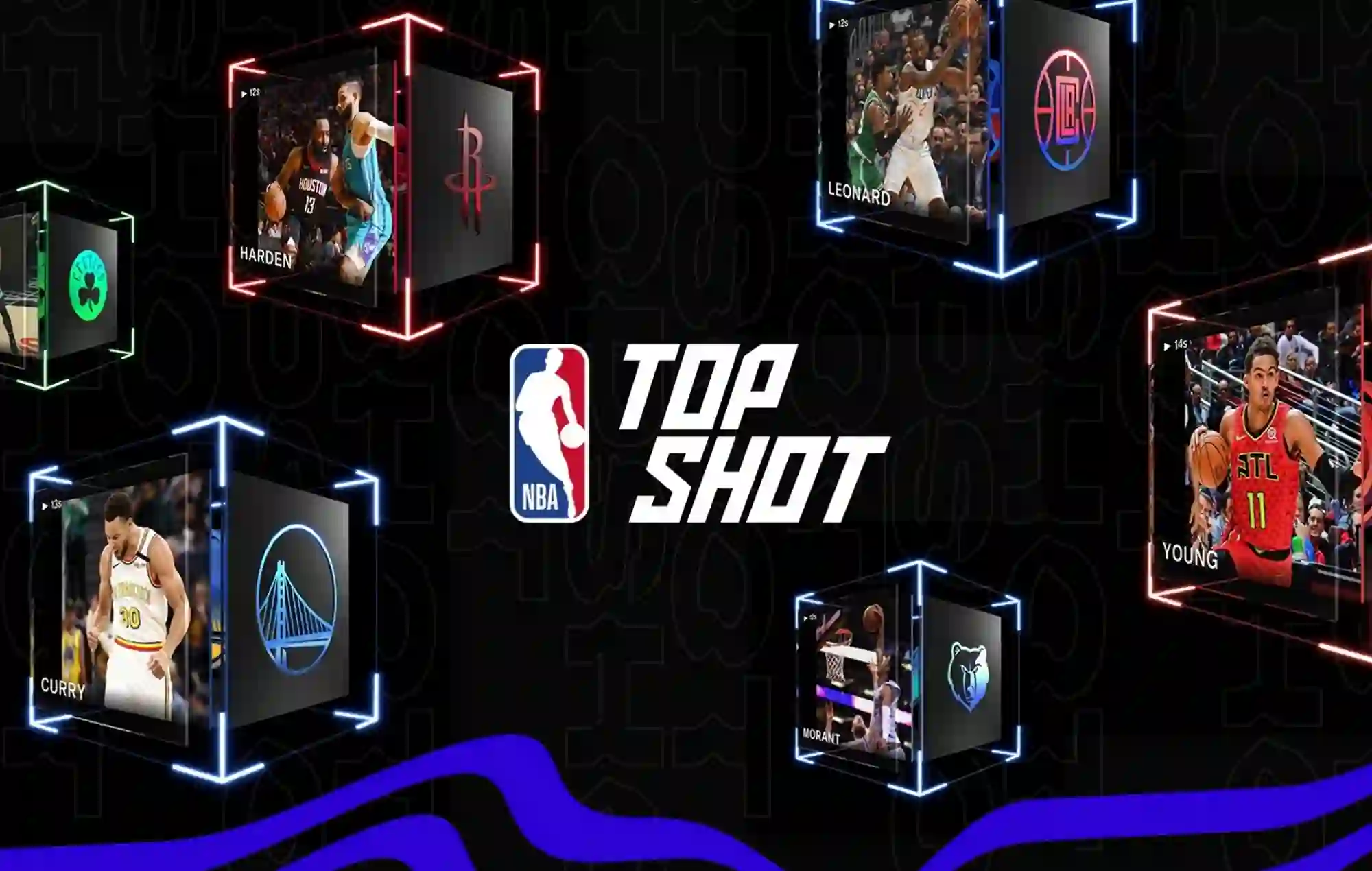 NBA fans using laptops and smartphones to manage on-chain fantasy basketball teams with blockchain elements visible