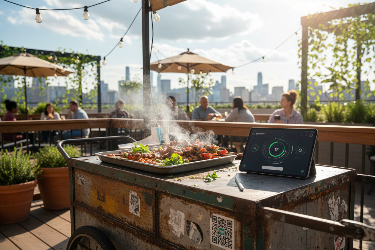 Offline POS Integration for USDC Payments at Street Food Carts