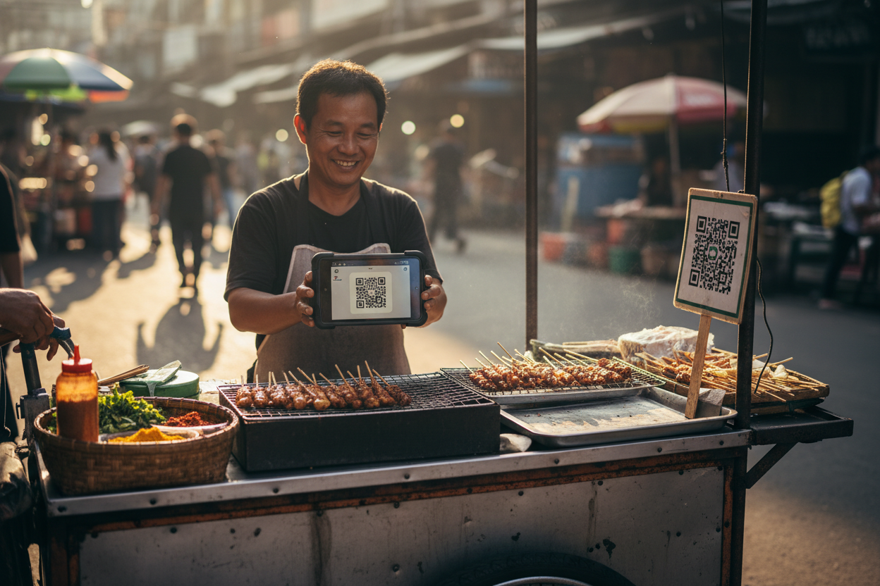 Offline Stablecoin QR Codes for Street Vendors Accepting USDC and USDT
