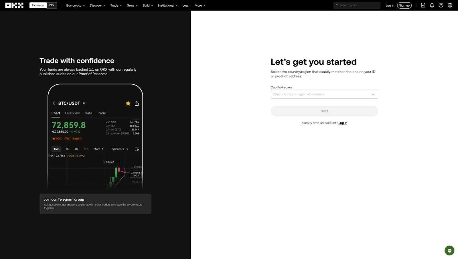 OKX app interface displaying DEX trading options for Solana and Base networks in 2025