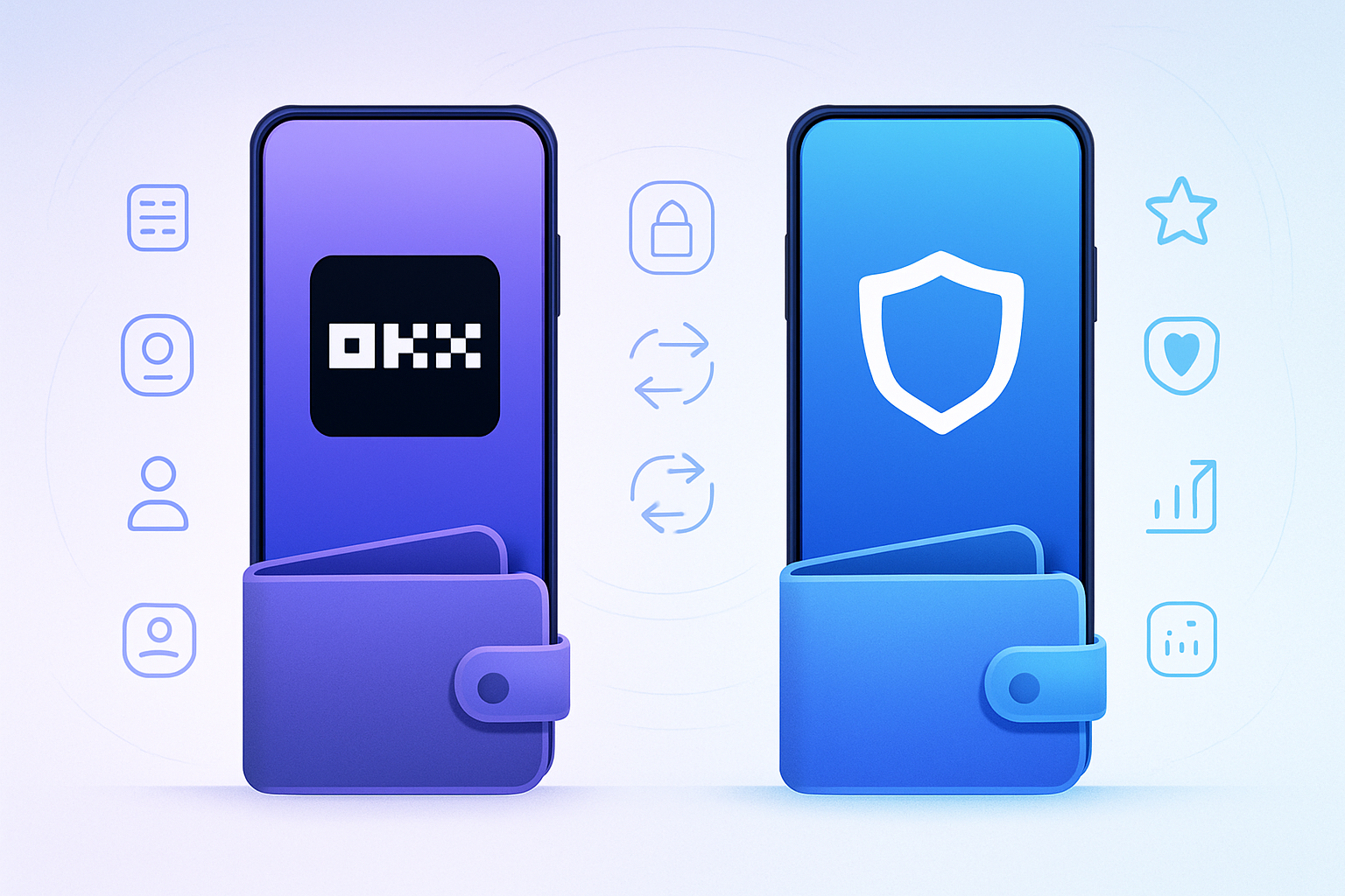 OKX Wallet vs Trust Wallet: Visual Comparison of Features, Swaps, and User Experience (2025)