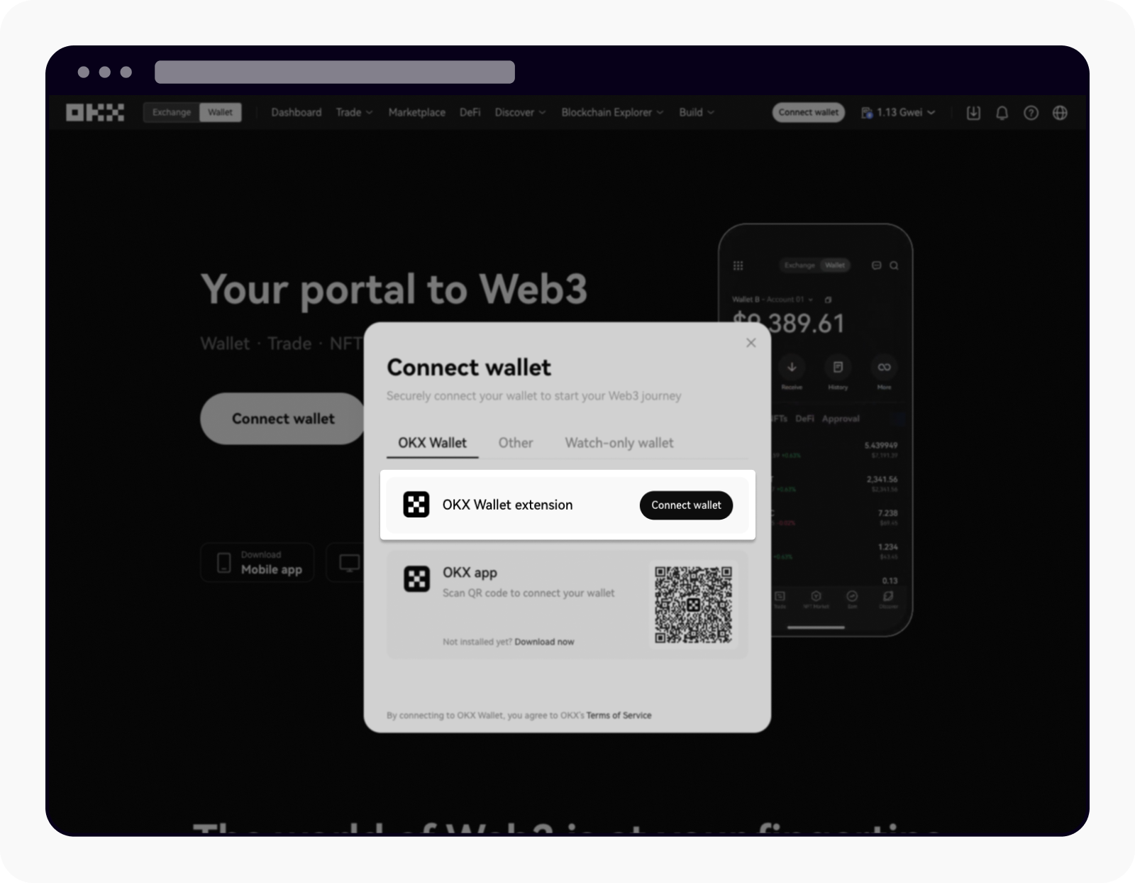 Person using Apple Pay to buy cryptocurrency on OKX Wallet app via iPhone, showcasing secure and fast digital payment integration in 2025