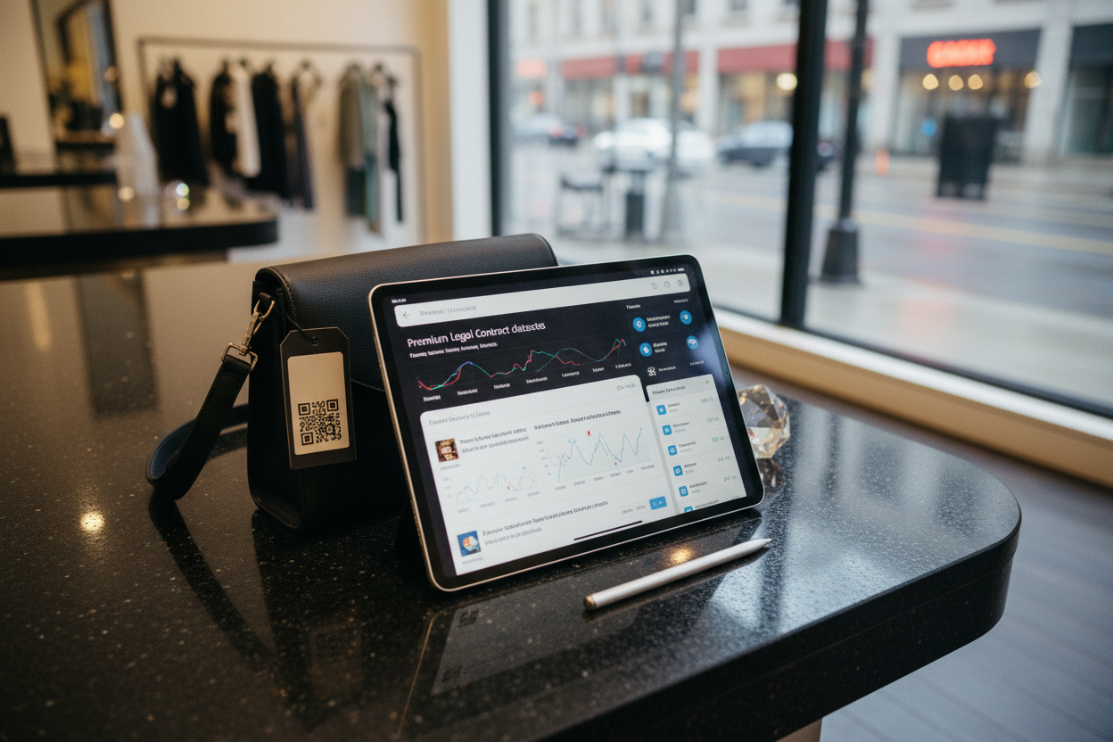 Premium Datasets for Fine-Tuning LLMs on Legal Contracts with Onchain Royalties