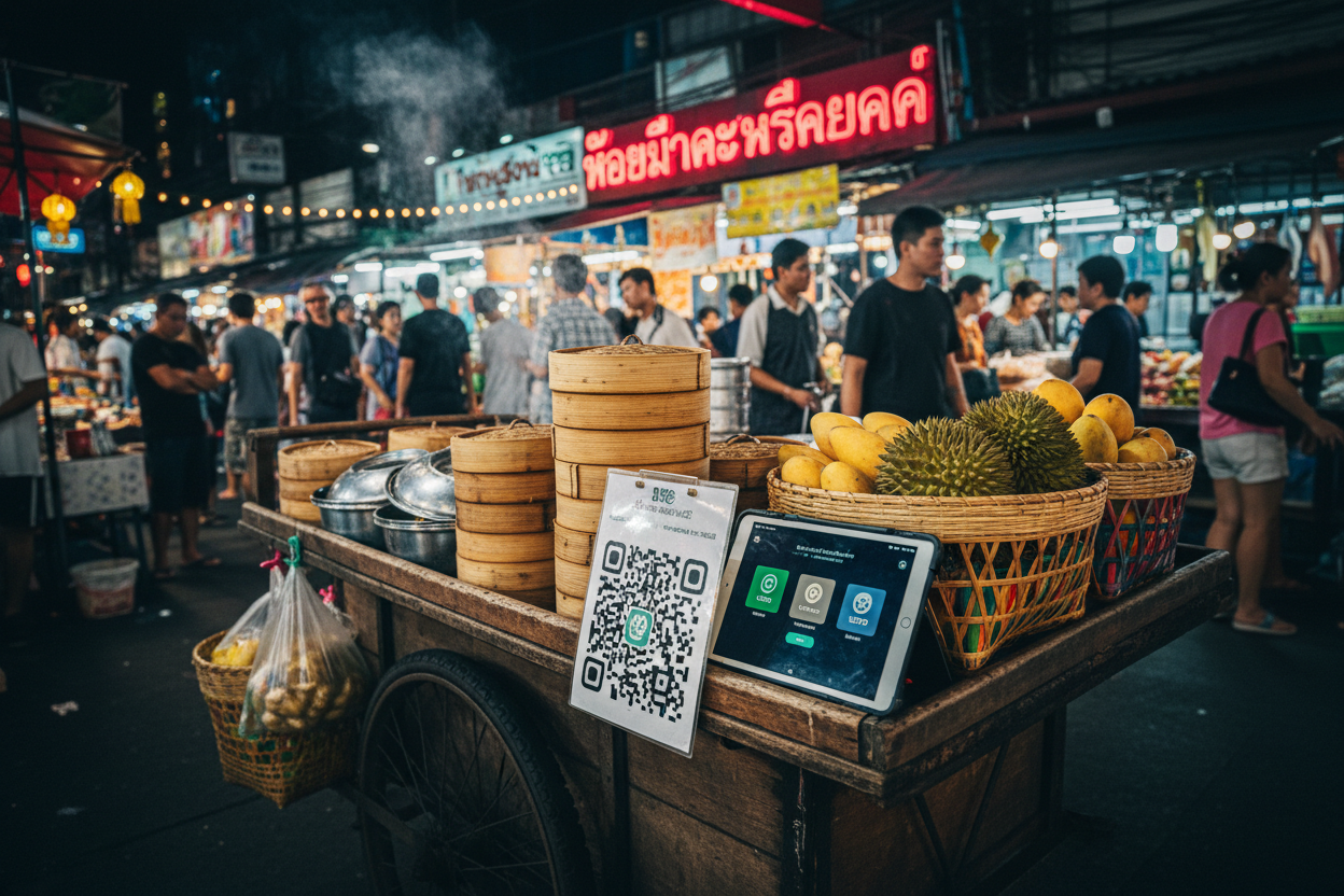 QR Code Stablecoin Payments for Offline Street Vendors in Thailand: Low-Fee USDC USDT Acceptance Guide