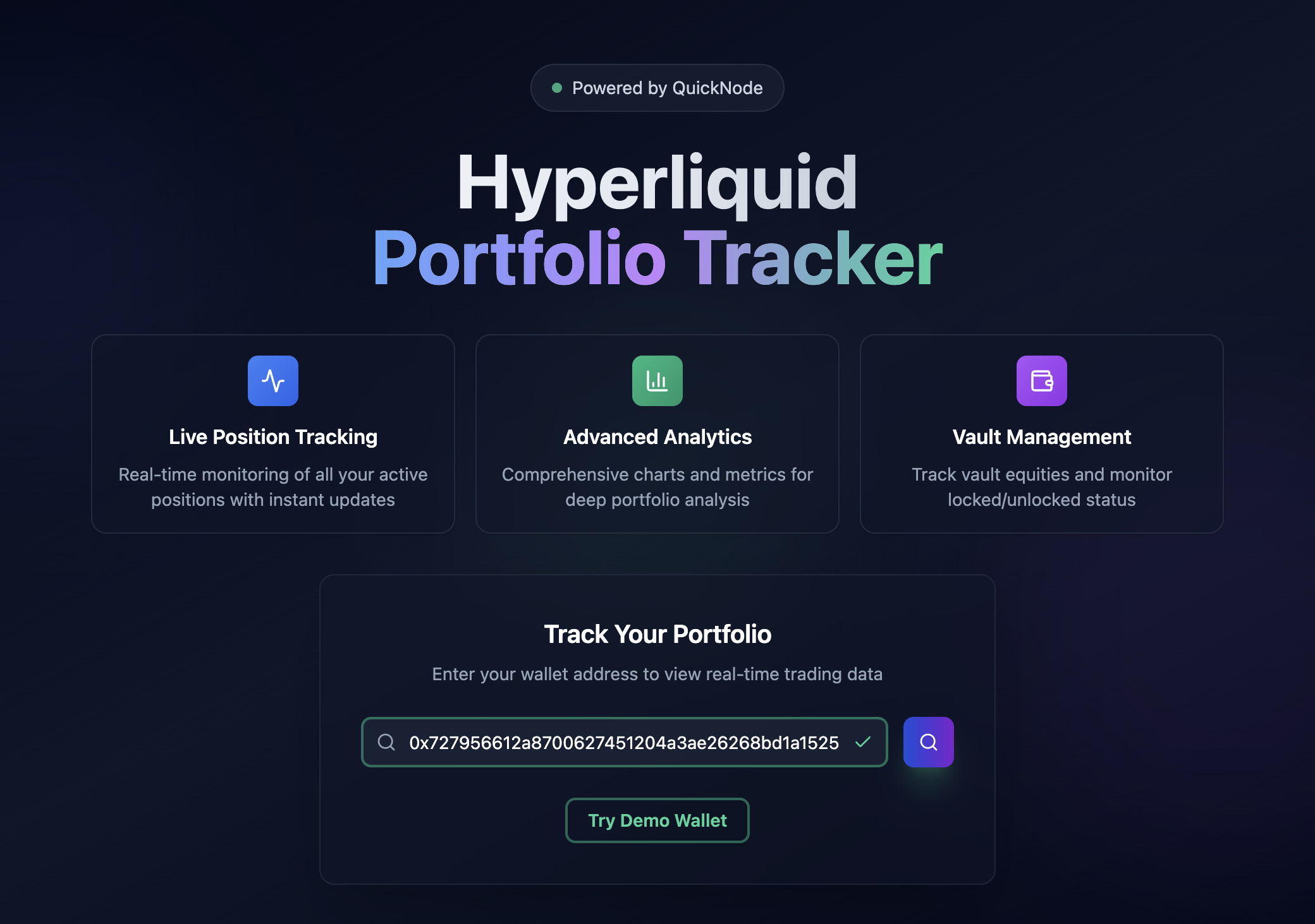 QuickNode dashboard showing Monad real-time EVM endpoints with 10k TPS metrics and low-latency performance graphs