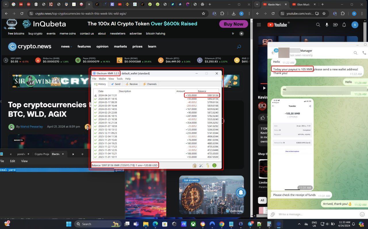 Screenshot of a Base domain profile connected to a crypto wallet interface on Vibemarket