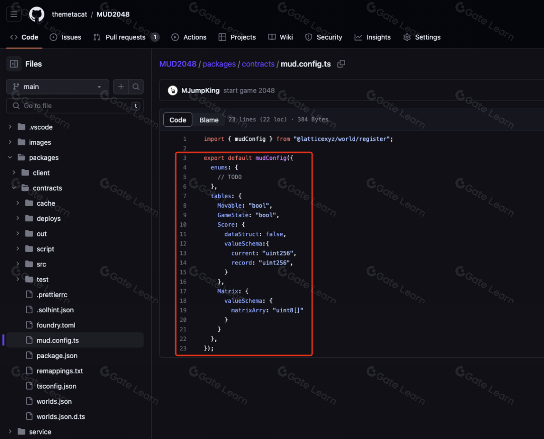 Screenshot of a fully on-chain game dashboard built with the MUD framework, showcasing real-time gameplay and blockchain integration