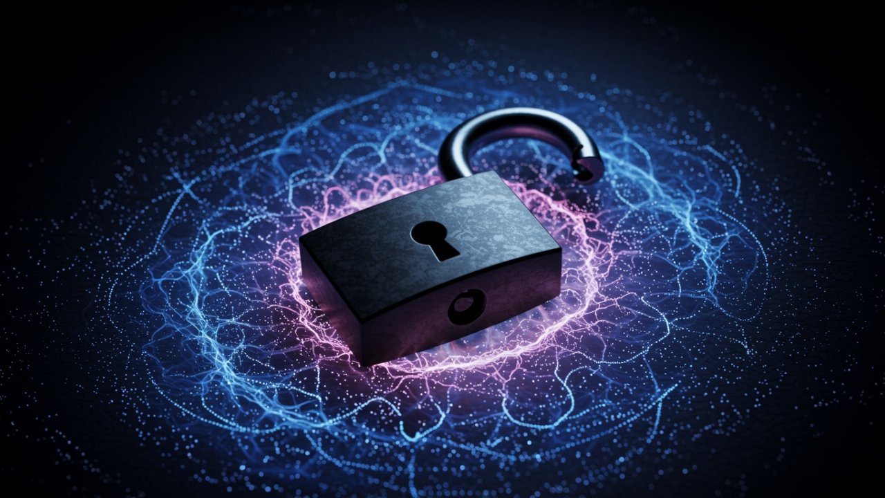 Sleek illustration of zk identity wallet shielding user data with ZK proof locks, representing privacy-first self-sovereign identity and zero-knowledge proofs in digital security