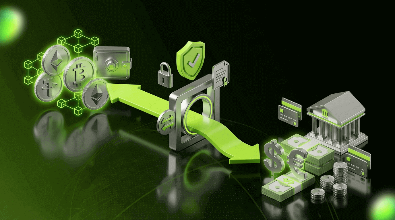 Sleek private stablecoin debit card swiped at POS terminal demonstrating instant crypto off-ramp with USDT USDC stablecoin icons in background for seamless 2026 payments