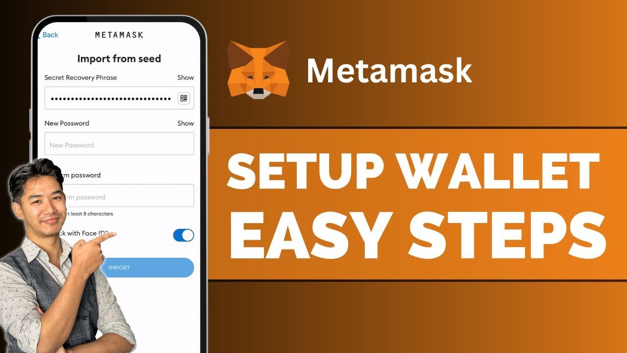 Sleek screenshot of MetaMask wallet interface during secure setup process for safe Twitter crypto airdrop claims 2026