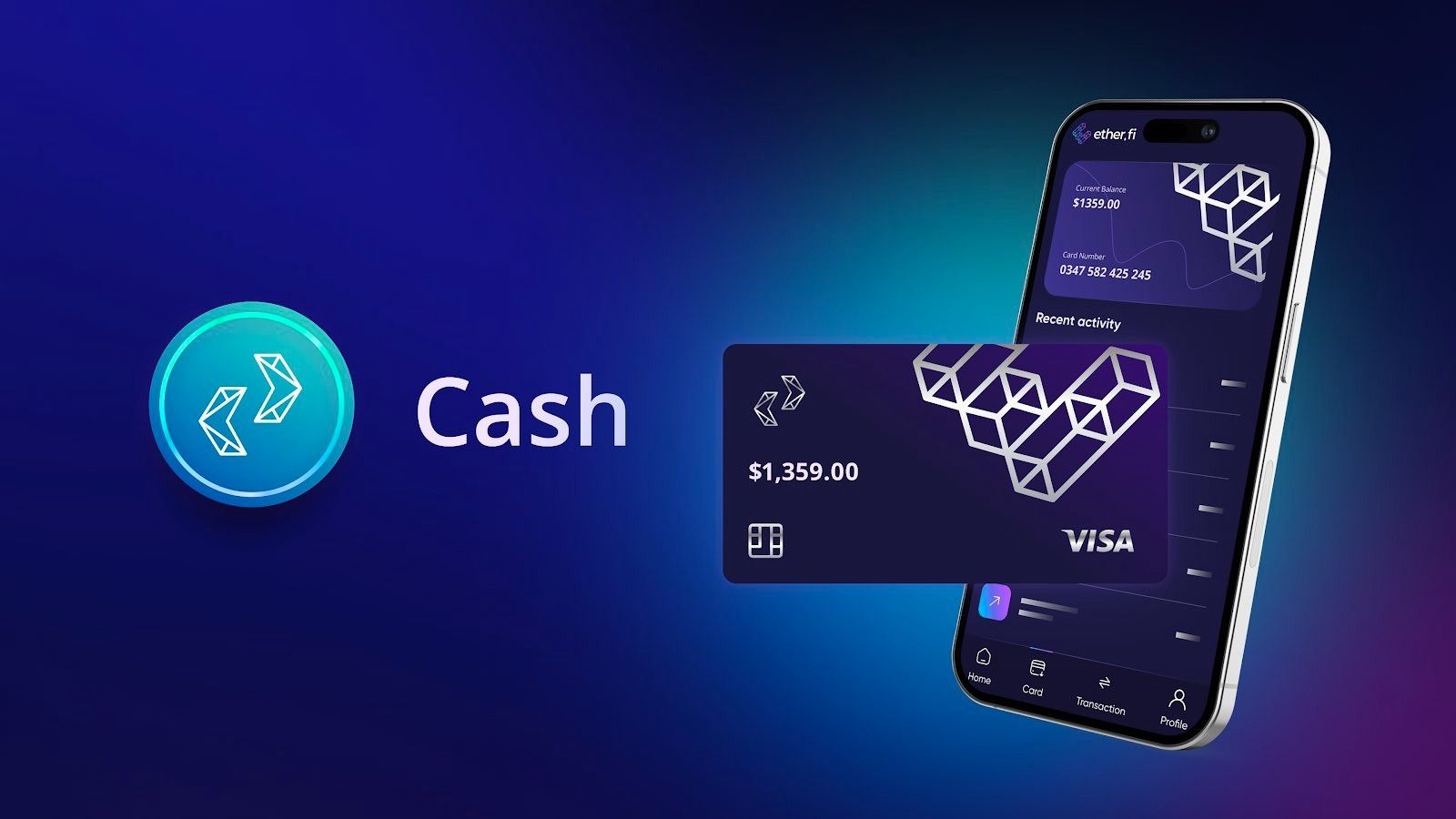 Sleek Visa-backed stablecoin card swiped at POS terminal converting USDT to fiat seamlessly for everyday spending