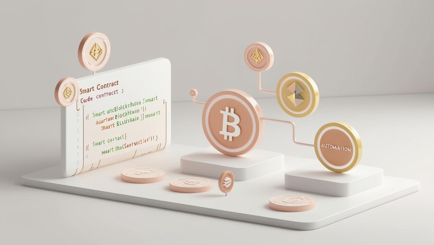 Smart contract automation visualizing real-time proration adjustments on a blockchain ledger for Web3 SaaS billing.