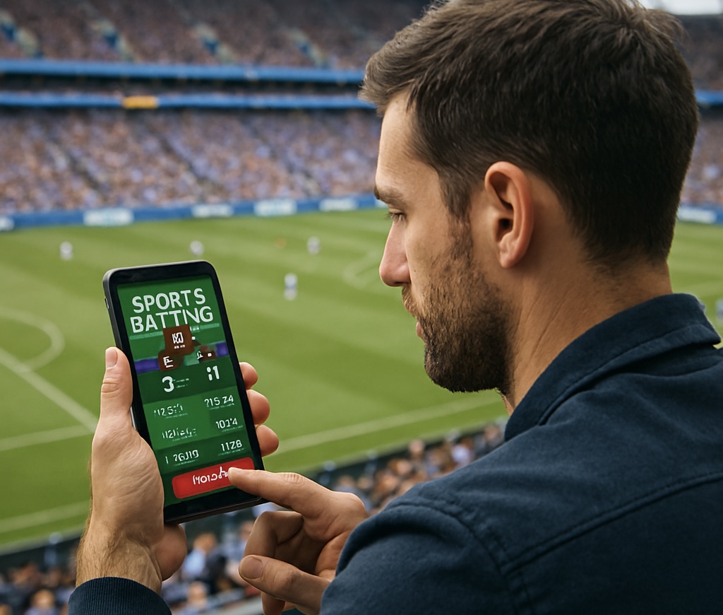 Soccer fans inside a stadium using smartphones to access fan token perks and exclusive matchday experiences
