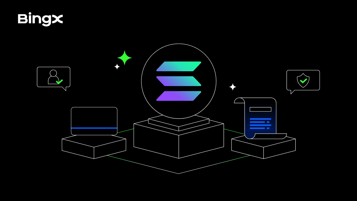 Conceptual visualization of Solana DeFi lending TVL growth trajectory from 2024 to 2026, illustrating upward expansion in decentralized finance protocols