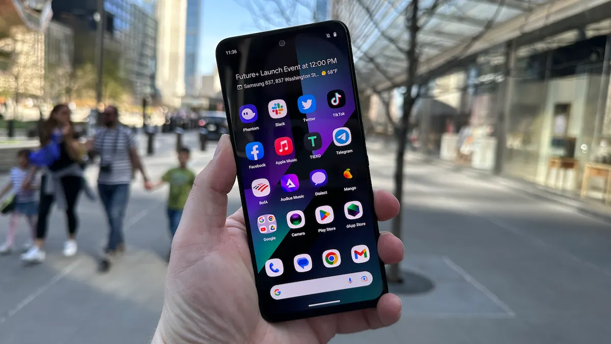 Solana Saga phone unboxing and setup process for secure DeFi transactions