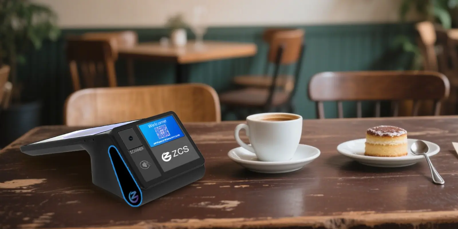 Street food cart vendor generating USDC QR code payment with StableQRPay app on mobile device in busy urban market, showcasing offline crypto POS integration for food trucks