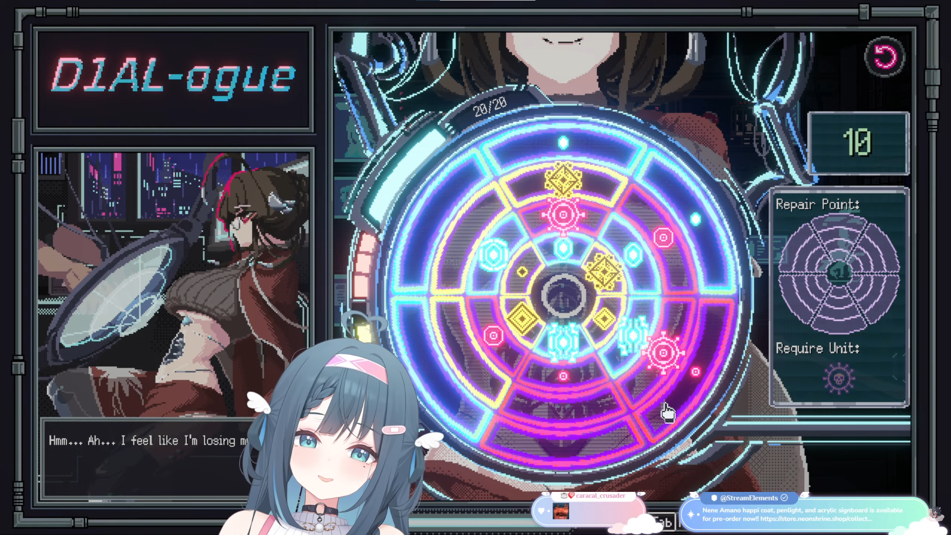 Stunning D1ALogue cyberpunk repair puzzle screenshot in action revealing key narrative twist, Overwhelmingly Positive Steam indie game 2026