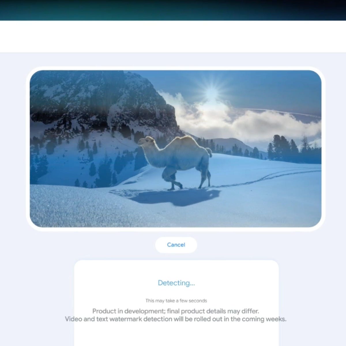 Before and after detection of invisible watermark in AI-generated synthetic image, SynthID Google DeepMind watermark visualization