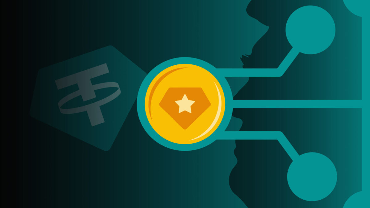 Tether USAT digital dollar concept art representing a compliant stablecoin under US regulations in 2025