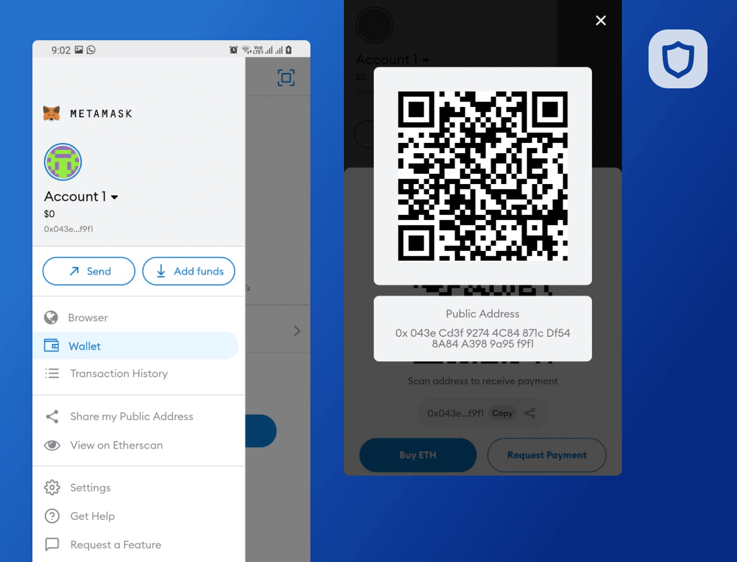 Trust Wallet and MetaMask mobile app interfaces side by side comparison in 2025