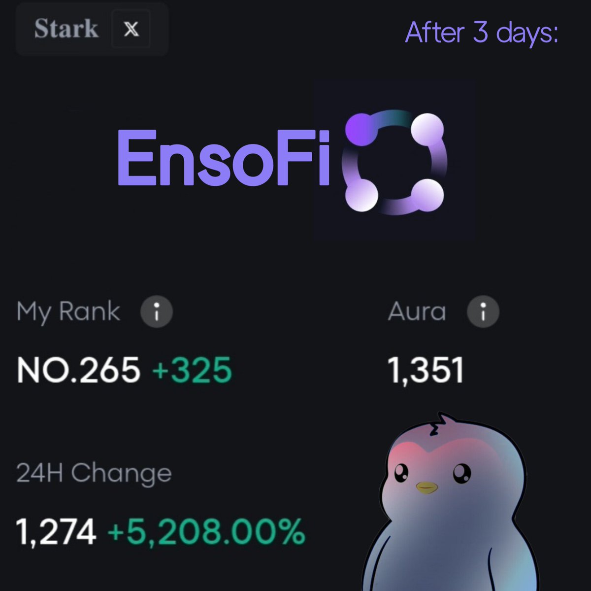 User holding Solana Saga phone displaying EnsoFi app with active DeFi lending positions on screen