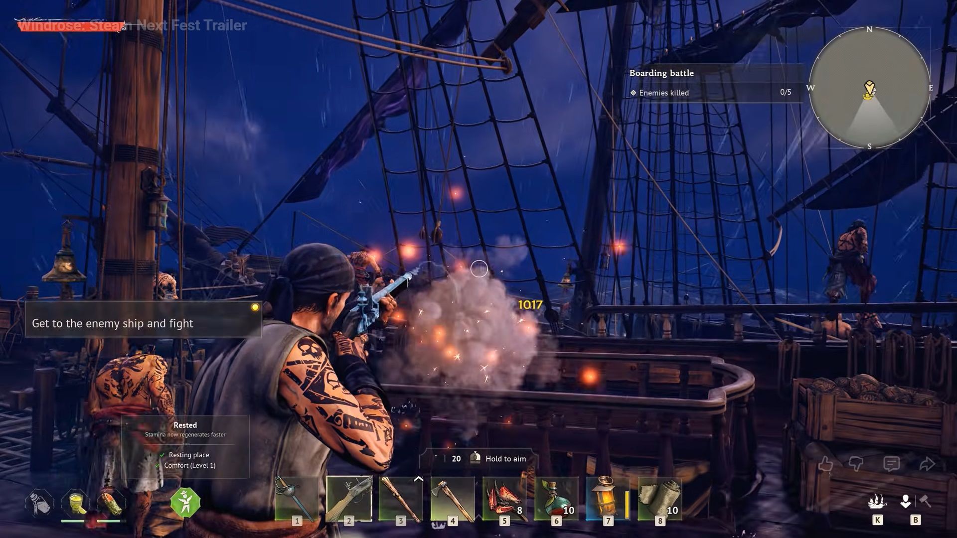 Vibrant Pixel Pirates gameplay screenshot from Steam Next Fest February 2026 on Basement.fun, hidden gem B3 onchain game for gamers