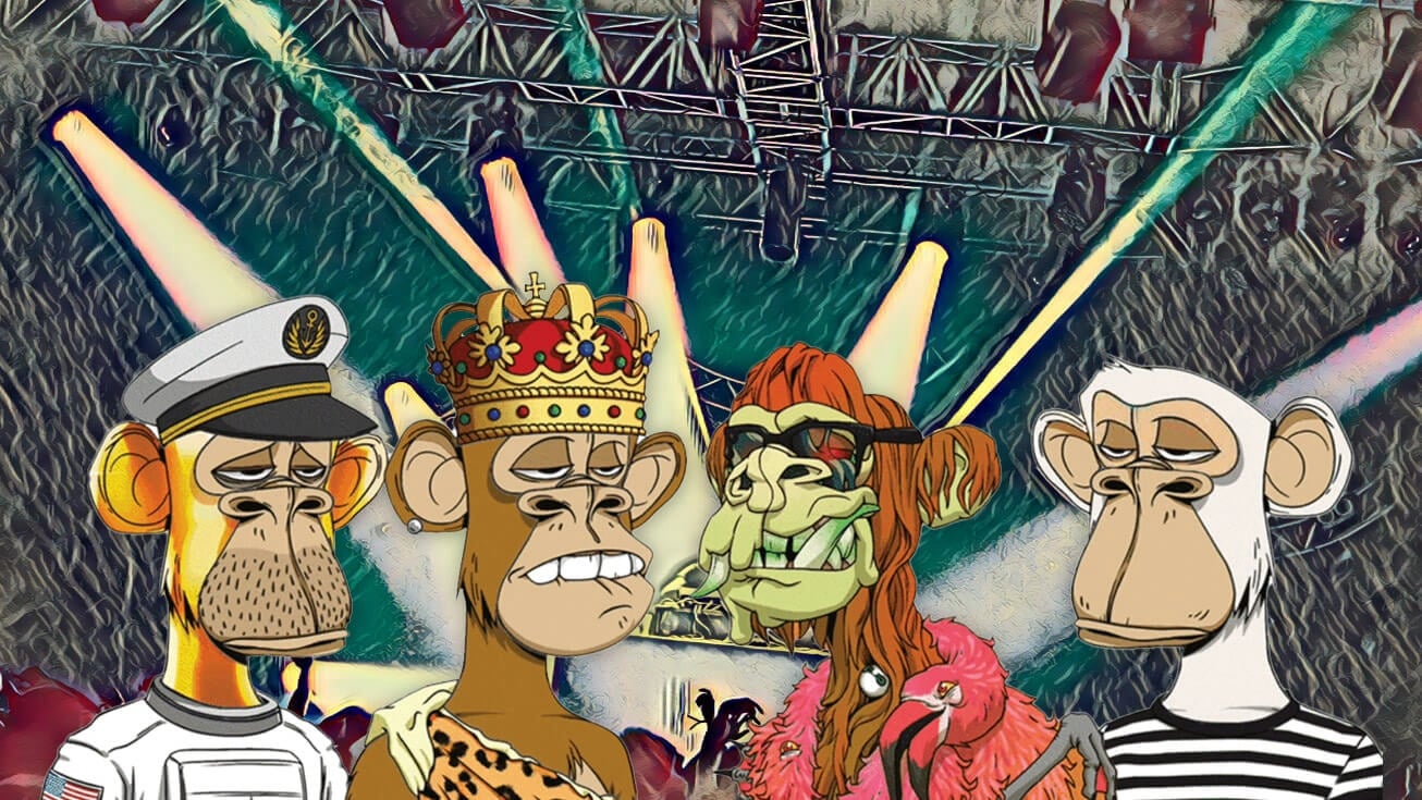 Vibrant digital illustration of a bustling crypto marketplace where traders exchange colorful NFT badges symbolizing DAO governance voting power and positions