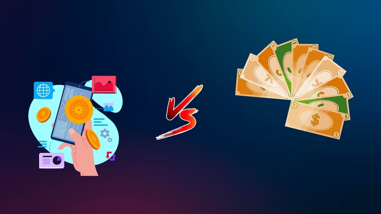 Vibrant illustration of blockchain smart contract splitting cryptocurrency funds to multiple Web3 creator wallets for automated on-chain payouts